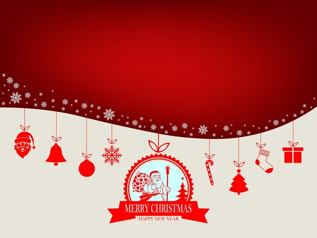 Diseño con silueta de Papa Noel