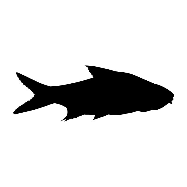 diseño de silueta de pez
