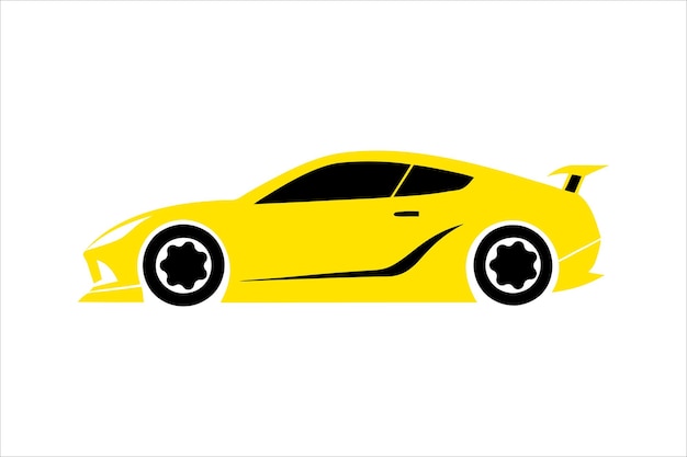 Diseño de silueta vectorial de automóvil diseño de logotipo para automóvil gráfico icono único icono de automóvil