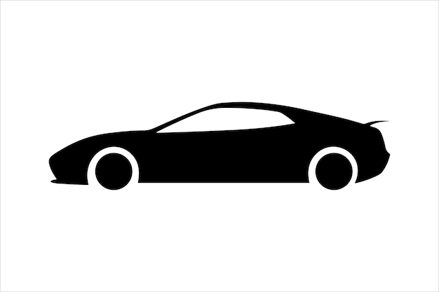 Diseño de silueta vectorial de automóvil diseño de logotipo para automóvil gráfico icono único icono de automóvil