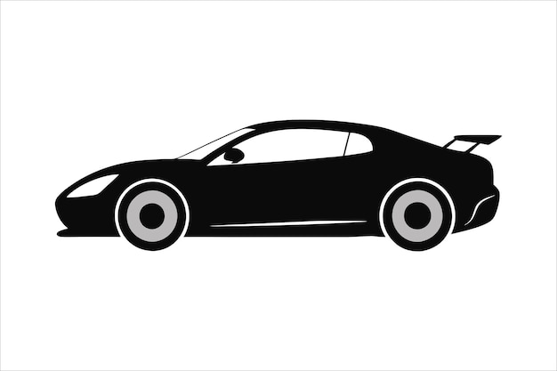Diseño de silueta vectorial de automóvil diseño de logotipo para automóvil gráfico icono único icono de automóvil