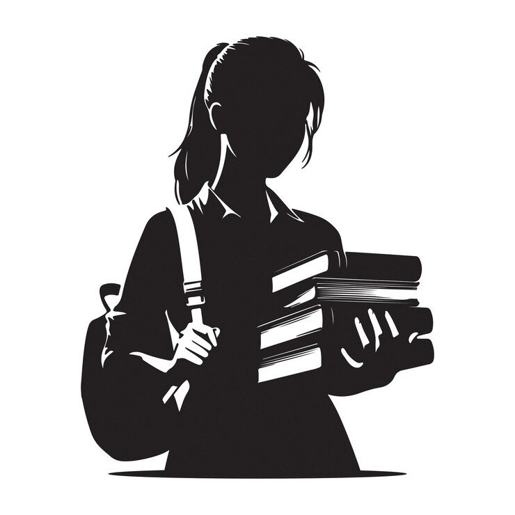 Diseño de silueta vectorial de regreso a la escuela