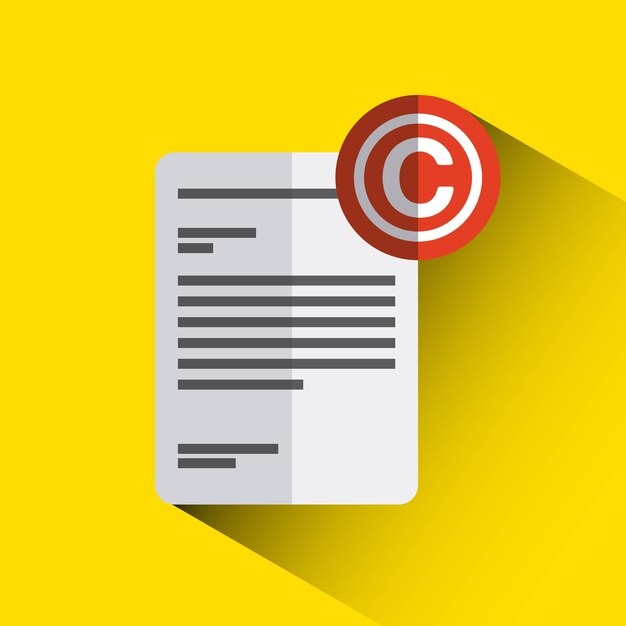diseño del símbolo de copyright