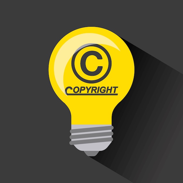 Diseño de símbolo de copyright