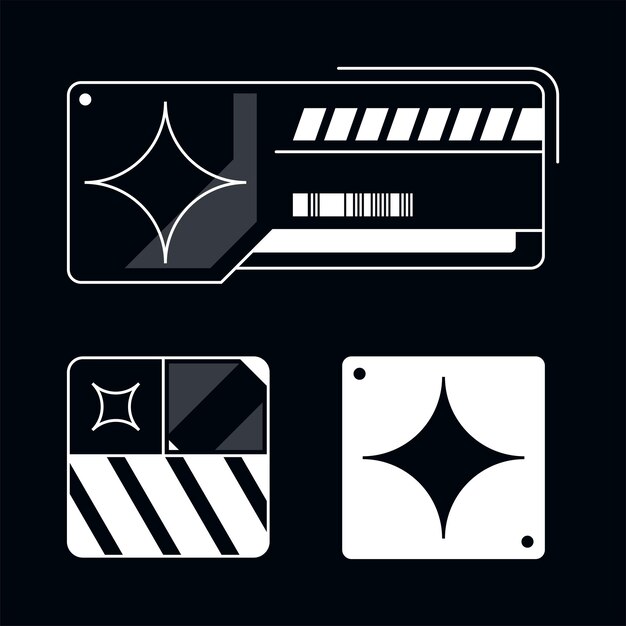 diseño Símbolo de forma geométrica abstracta