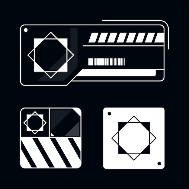 diseño Símbolo de forma geométrica abstracta