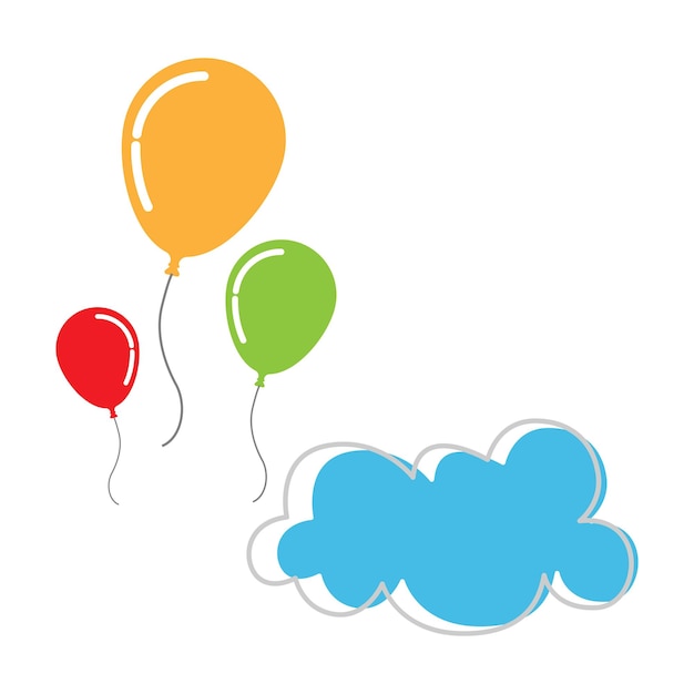 Diseño de símbolo de icono de globo