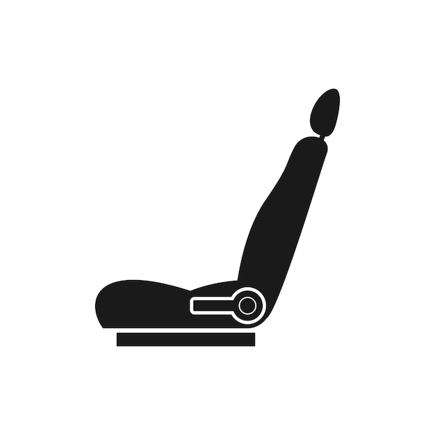 Diseño de símbolo de ilustración de vector de icono de asiento de coche