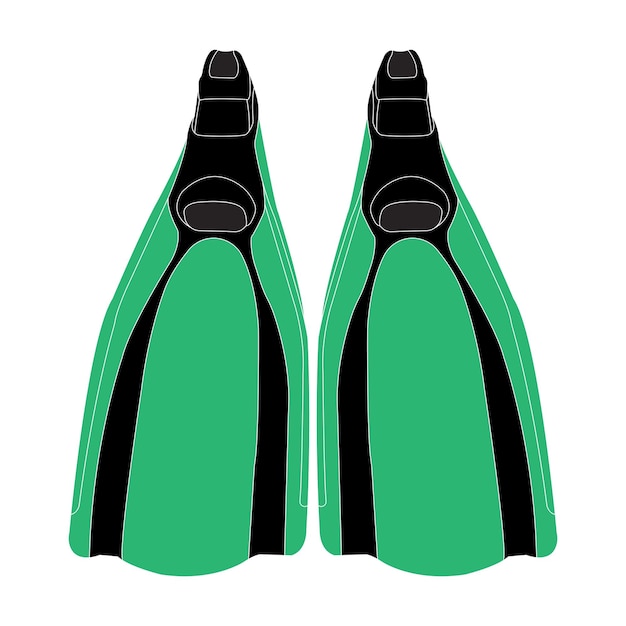 Diseño de símbolo de ilustración de vector de icono de equipo de snorkel
