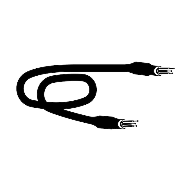 diseño de símbolo de ilustración vectorial de icono de cable de fibra óptica