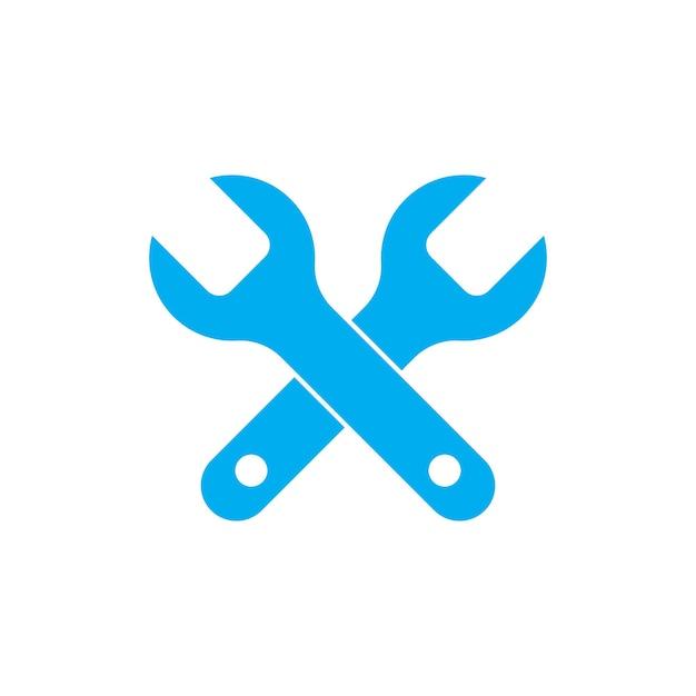 Diseño del símbolo plano vectorial del logotipo de la llave