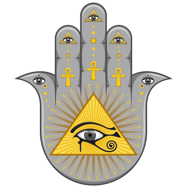 Diseño de símbolo de protección Hamsa