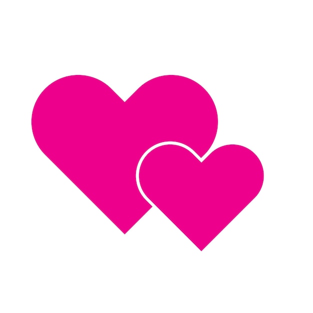 Diseño de símbolos de ilustración vectorial de íconos de amor
