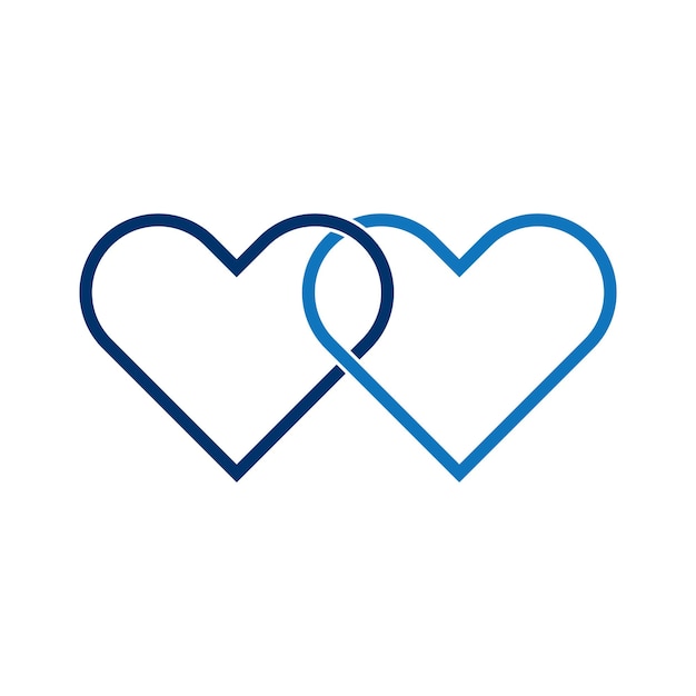 Diseño de símbolos de ilustración vectorial de íconos de amor