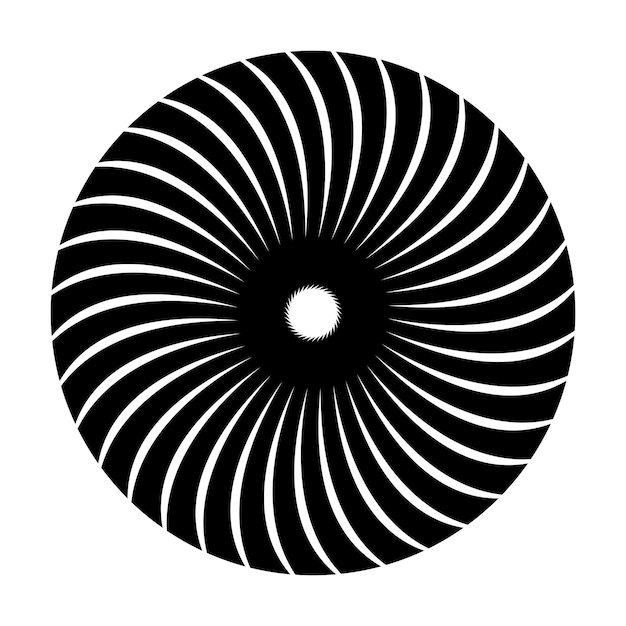 Diseño de símbolos de ilustración vectorial de íconos de patrón circular
