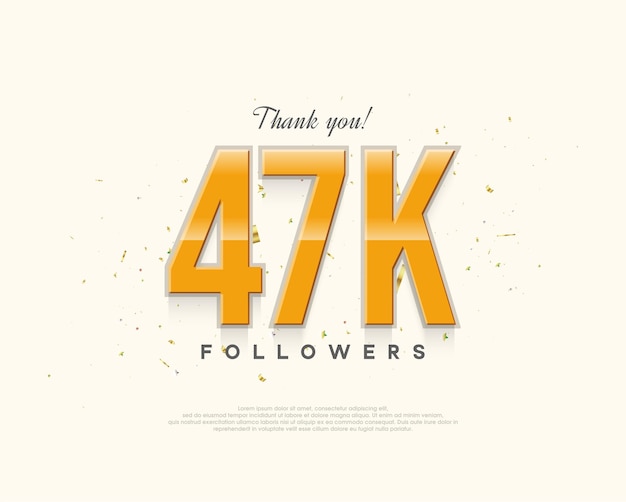 Diseño simple gracias 47k seguidores con un diseño ligero y brillante