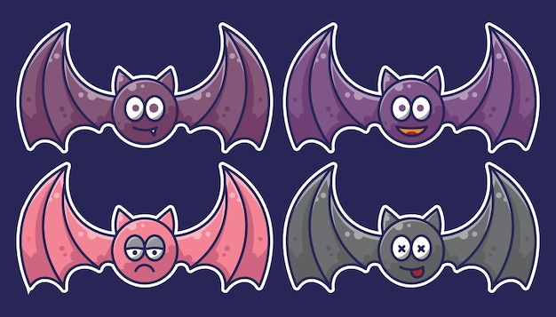 Diseño simple de murciélago de halloween