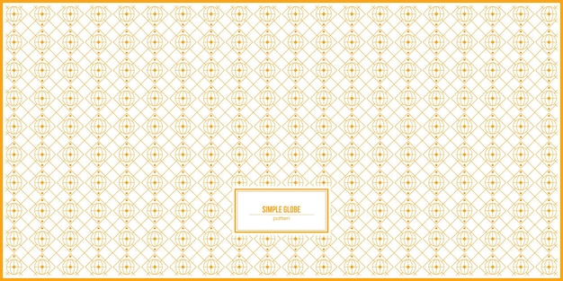 diseño simple de patrón de globo amarillo