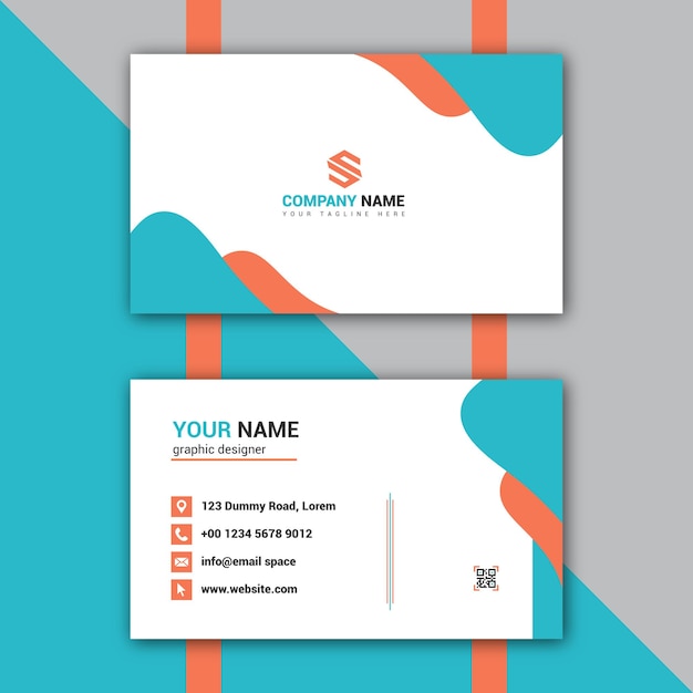 Diseño simple de plantilla de tarjeta de visita