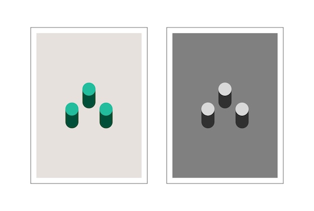 Diseño simple sobre fondo blanco.