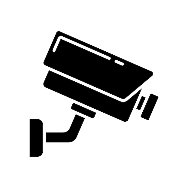 Diseño Simple Del Vector Del Icono De La Cámara De Seguridad