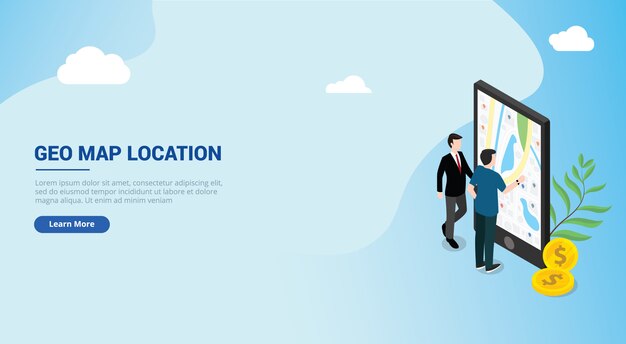 Diseño de sitio web de la página de inicio ui para un hombre