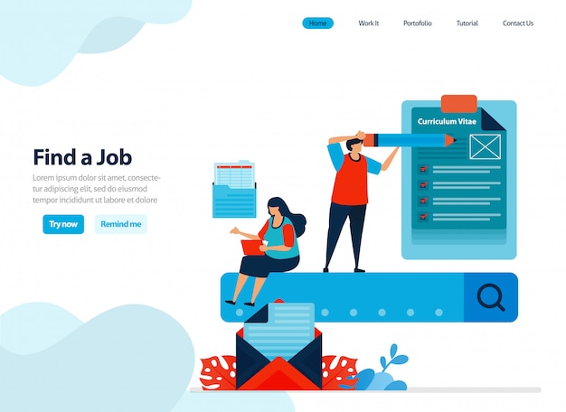 Diseño de sitios web para buscar trabajo y encontrar empleados.