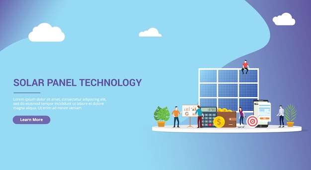 Diseño de sitios web de paneles de energía solar.