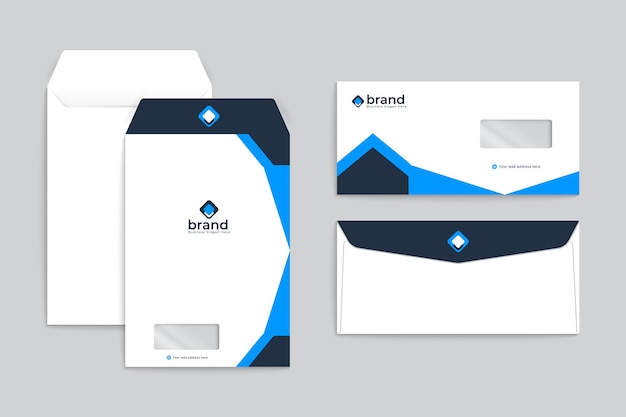 Diseño de sobre inmobiliario plano