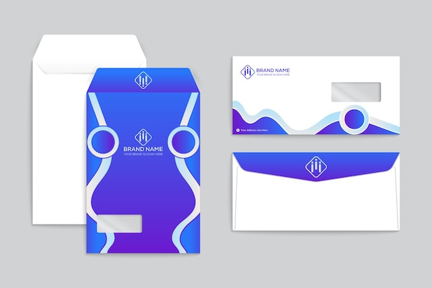 Diseño de sobre moderno