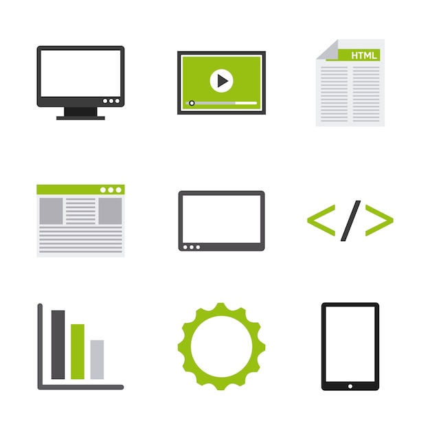 diseño de software de programación, ilustración vectorial gráfico eps10