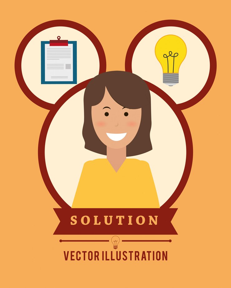 Vector diseño de solución