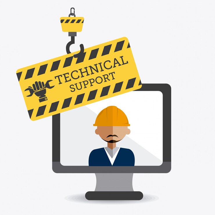 Vector diseño de soporte técnico.