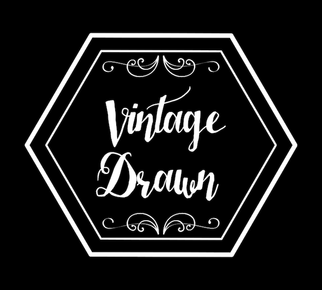 Diseño de sorteo vintage