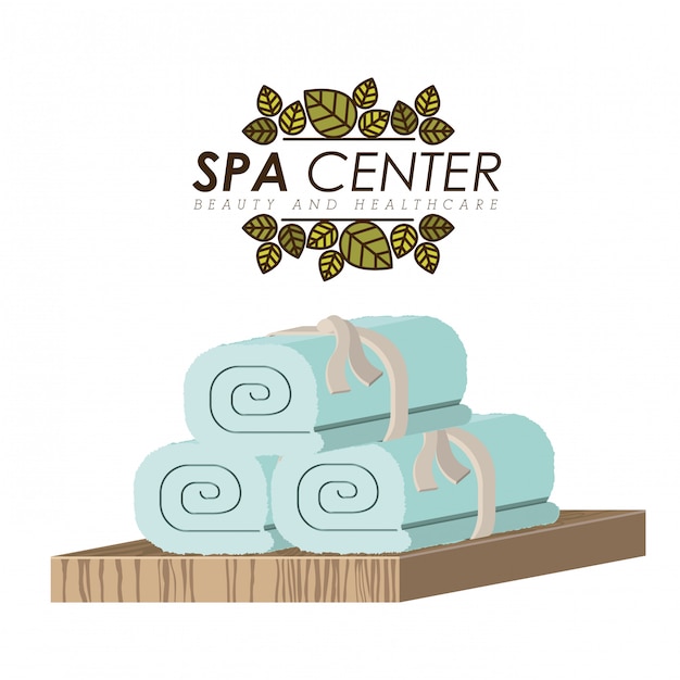 Diseño de spa, ilustración vectorial.