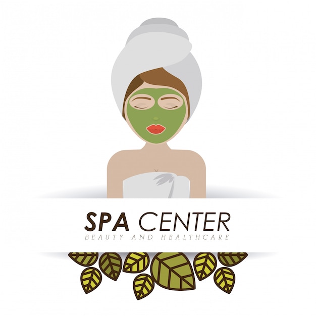 Diseño de spa, ilustración vectorial.