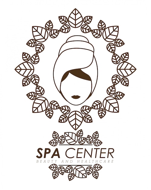 Vector diseño de spa, ilustración vectorial.