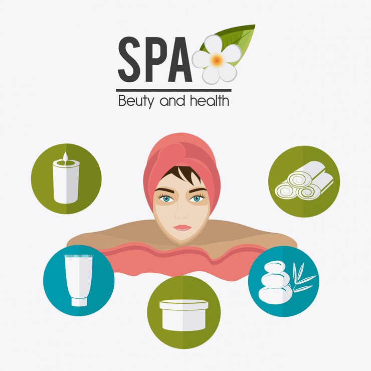 Vector diseño de spa.