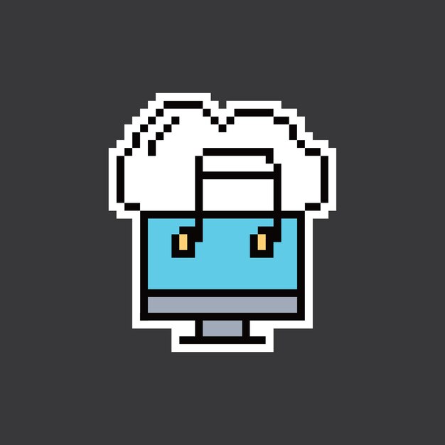 diseño de sprite de animación retro de pixel art