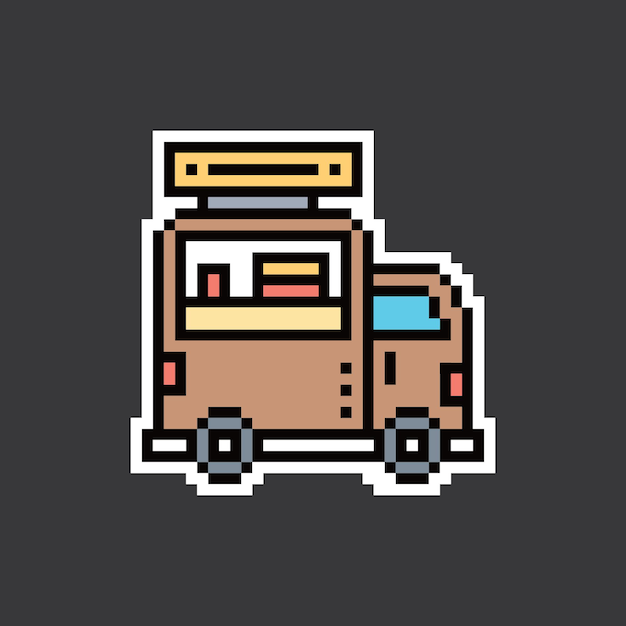 diseño de sprite de animación retro de pixel art