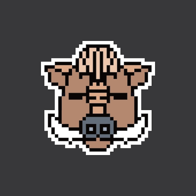 diseño de sprite de animación retro de pixel art