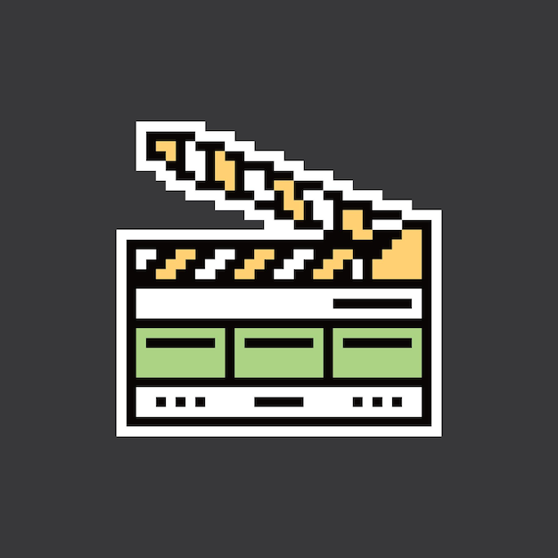 diseño de sprite de animación retro de pixel art