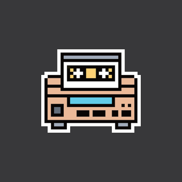 diseño de sprite de animación retro de pixel art