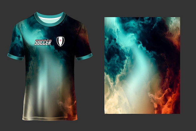 Diseño de sublimación de la camiseta deportiva