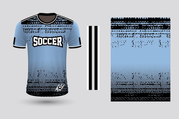 Vector diseño de sublimación de la camiseta de fútbol