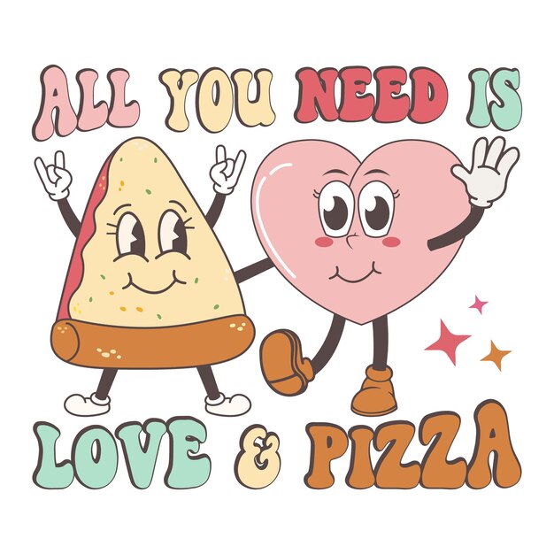 Diseño de sublimación retro para el Día de San Valentín