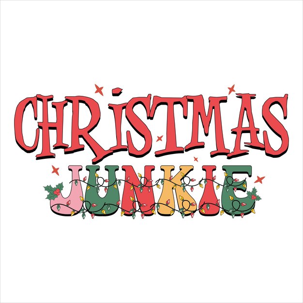 Diseño de sublimación retro navideño