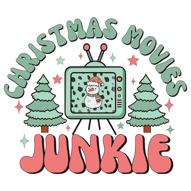 Diseño de sublimación retro navideño