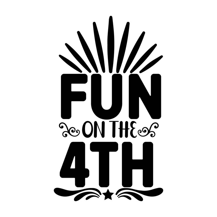 Diseño svg del 4 de julio.