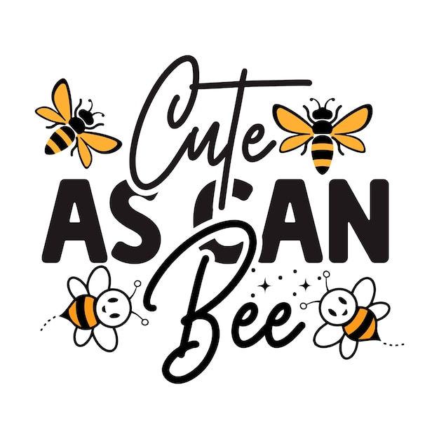 Vector diseño svg de abeja diseño de cotizaciones de abeja